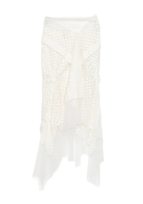 RÓISÍN PIERCE floating fleur skirt - White