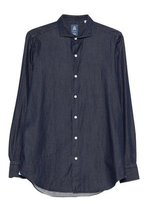 Finamore 1925 Napoli button-fatening shirt - Blue