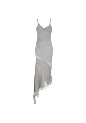 THE ANDAMANE Rosetta lace asymmetric dress - Grey