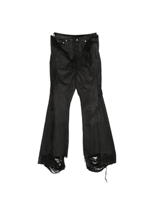 Rick Owens DRKSHDW frayed denim jeans - Black