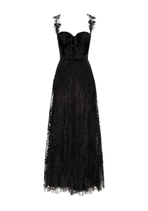 Oscar de la Renta Foxglove guipure dress - Black
