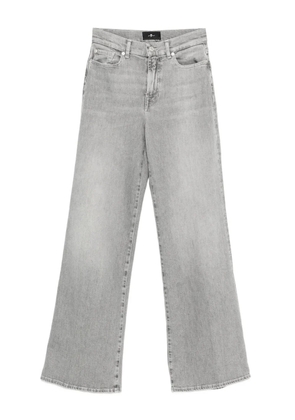 7 For All Mankind Lotta high-waisted wide-leg jeans - Grey