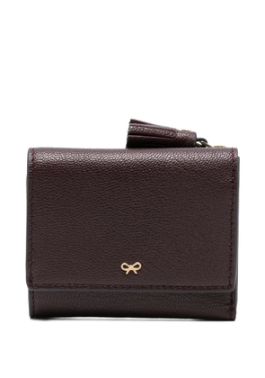 Anya Hindmarch peeping-eyestassel trifold leather wallet - Brown