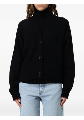 Allude V-neck cardigan - Black