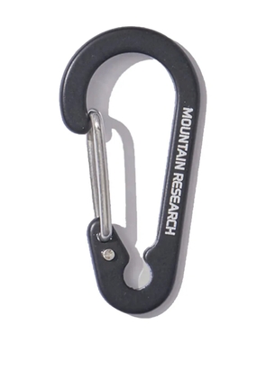 Mountain Research aluminium logo-print carabiner - Black