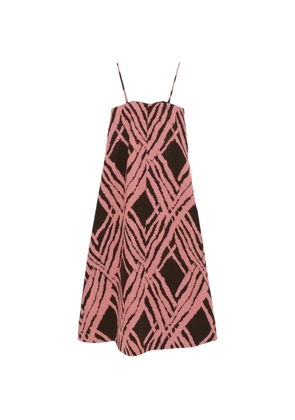 JOSEPH Banna-print midi dress - Pink