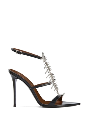 Giuseppe Zanotti Slim 2.0 fishbone-motif sandals - Black