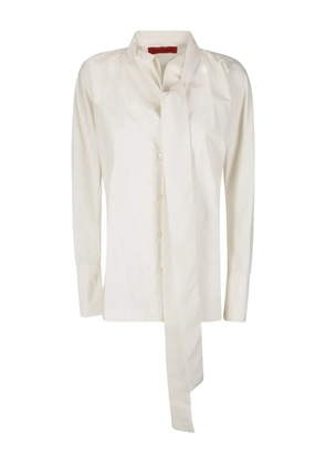 THELATEST tie-neck cotton shirt - White