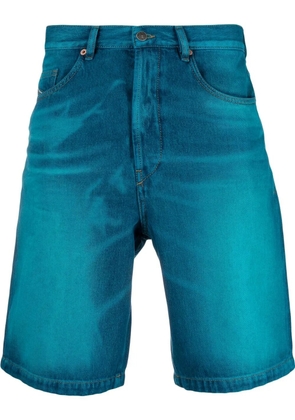 Diesel lasered-effect denim shorts - Blue