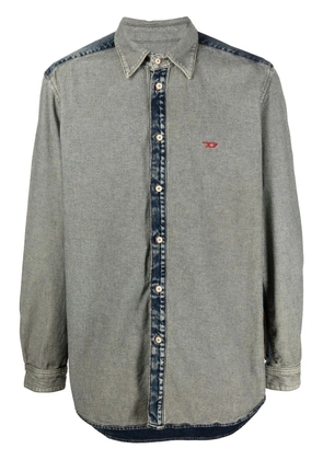 Diesel inside-out effect denim shirt - Blue