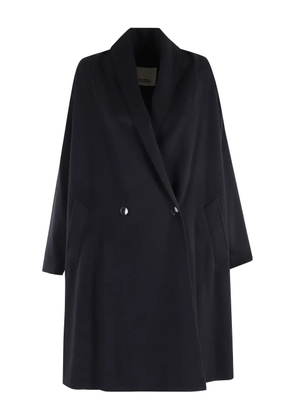 ISABEL MARANT Elise shawl-lapel double-breasted coat - Black