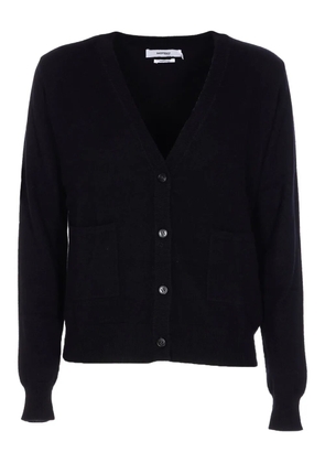 Not Shy button-front pocket cardigan - Black