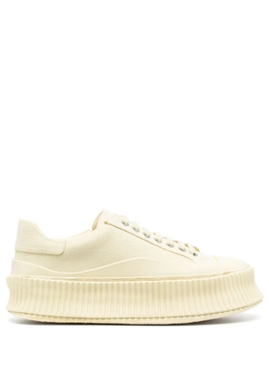 Jil Sander lace-up panelled sneakers - Yellow