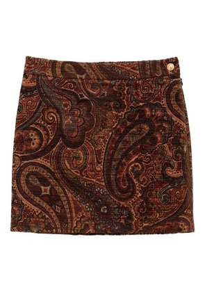 Chloé paisley-print mini skirt - Red