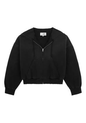 MM6 Maison Margiela zipped hoodie - Black