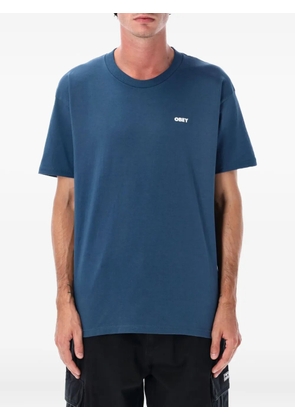 Obey World in Flames T-shirt - Blue