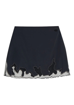 Diesel O-Lane-R1 tulle insert mini skirt - Black
