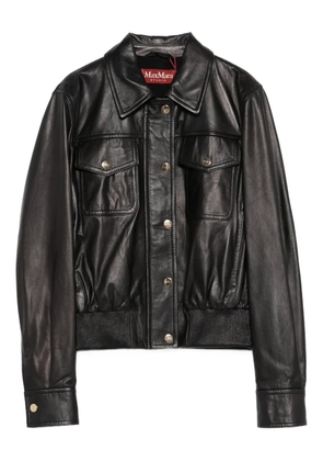 Max Mara chest-pocket button-fastening jacket - Black