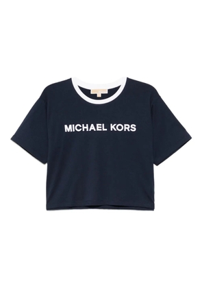 Michael Kors logo-embroidered T-shirt - Blue