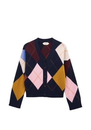 Pringle of Scotland argyle buttoned cardigan - Blue