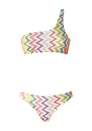 Missoni zigzag-pattern bikini - White