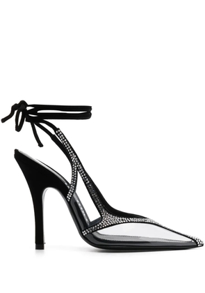 The Attico Venus 100mm embellished pumps - Black