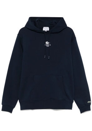 Lacoste logo-print hoodie - Blue