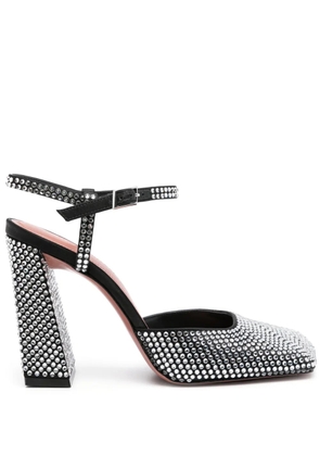 Amina Muaddi Charlotte 95mm crystal-embellished pumps - Black