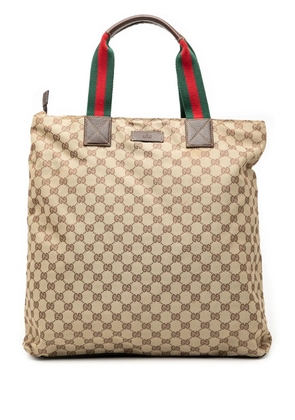 Gucci Pre-Owned 2000-2015 GG Canvas Web tote bag - Brown