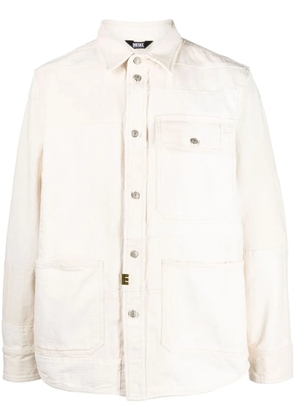 Diesel chest flap pocket denim jacket - Neutrals