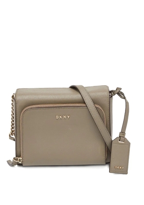DKNY Vintage Pre-owned leather shoulder bag - Grey