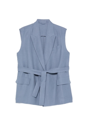 Brunello Cucinelli belted gilet - Blue