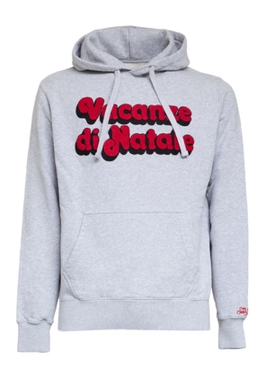 MC2 Saint Barth Tribeca letter-patch hoodie - Grey
