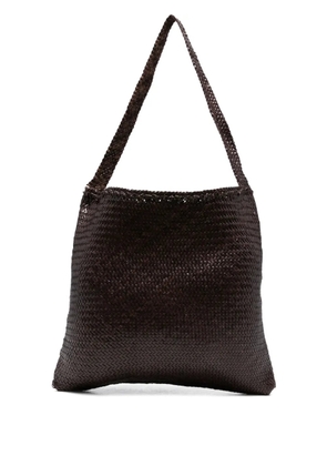 DRAGON DIFFUSION Ars braided shoulder bag - Brown