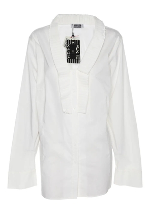 Krizia Pre-Owned ruffle shirt - White