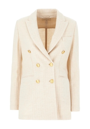 Circolo 1901 Herringbone double-breasted blazer - Neutrals