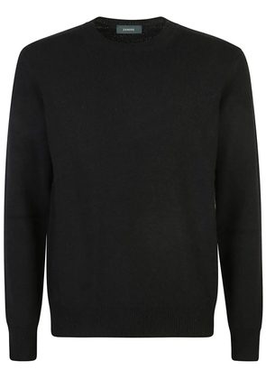 Zanone Crew neck sweatshirt - Black