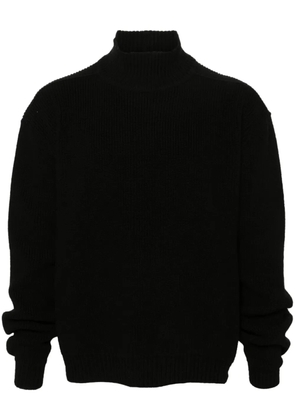 Rick Owens roll-neck virgin-wool jumper - Black