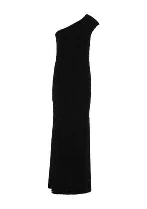 Federica Tosi sequin-embellished one-shoulder maxi dress - Black