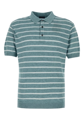 Paul & Shark striped-detail polo shirt - Blue