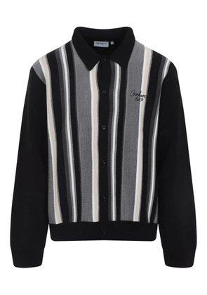 Carhartt WIP Bainter striped polo-neck cardigan - Black
