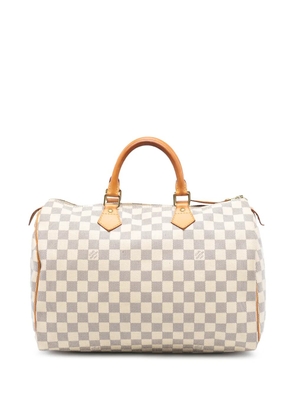 Louis Vuitton Pre-Owned 2011 Damier Azur Speedy 35 boston bag - White