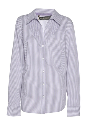 Marina Rinaldi striped button-up shirt - Purple