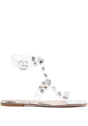Gianvito Rossi crystal-embellished sandals - Silver