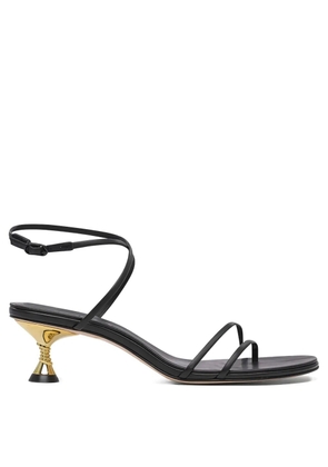 Studio Amelia 50mm helix-shaped heel sandals - Black