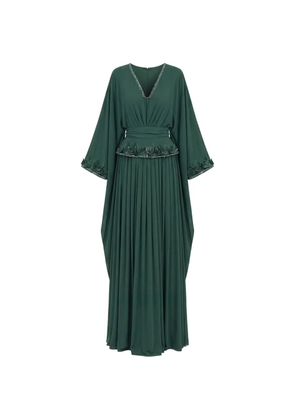 Saiid Kobeisy embroidered-details long-sleeve dress - Green