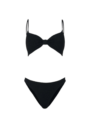 Hunza G Alicia spaghetti-strap bikini set - Black