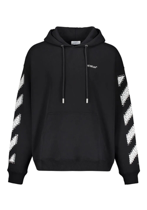 Off-White logo-print hoodie - Black