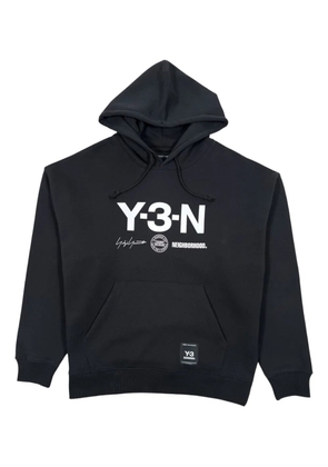 Y-3 x Neighborhood logo-print hoodie - Black