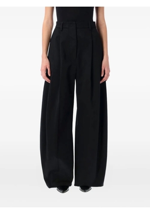 THELATEST Billie pleated wide-leg trousers - Black